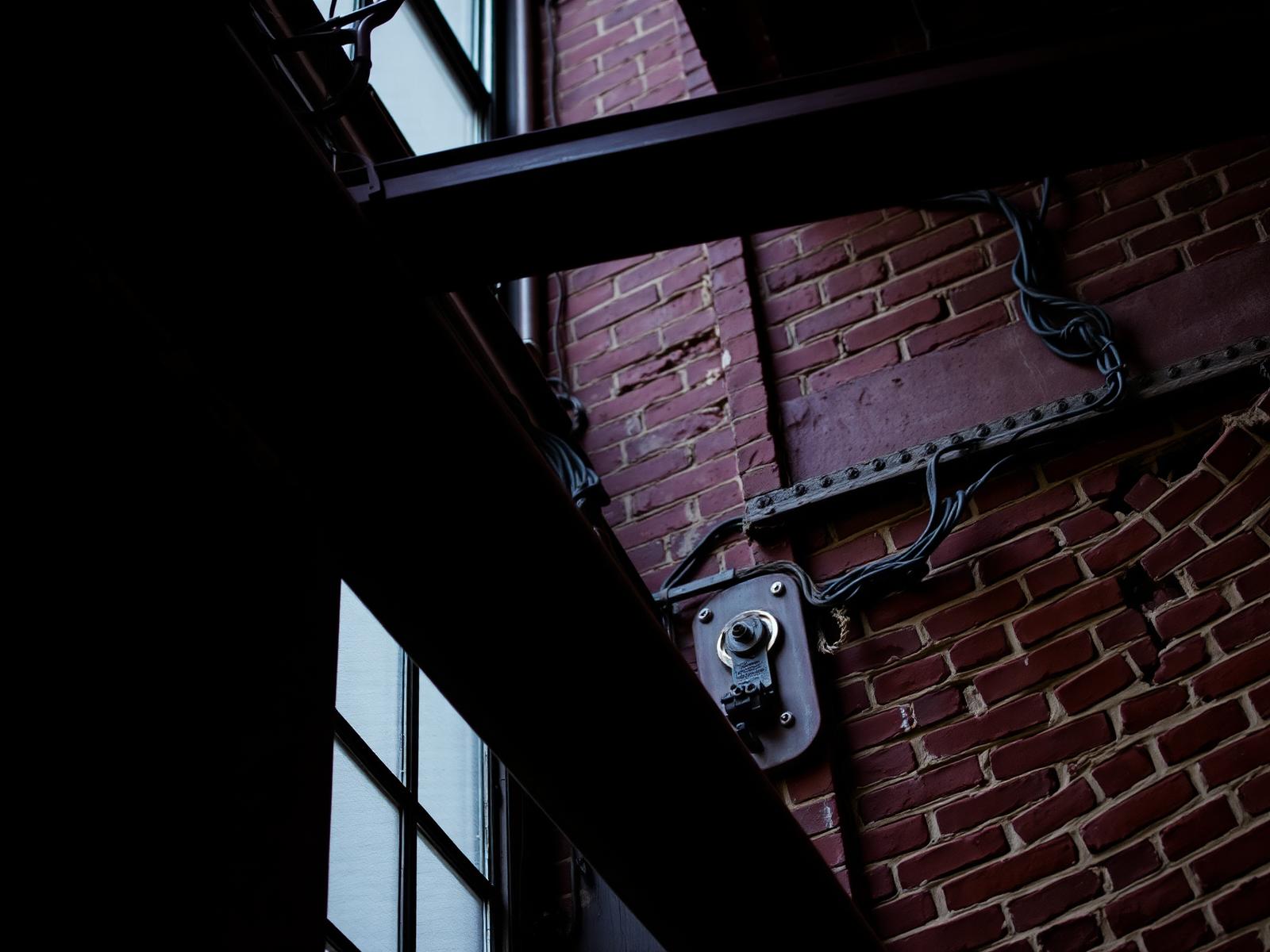 Steel and brick detail